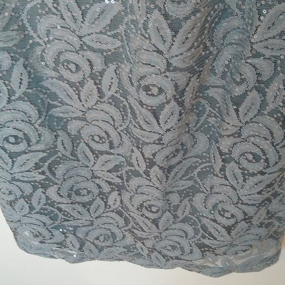 Nine West Gray Sequin Sheath Mini Dress - Picture 5 of 10